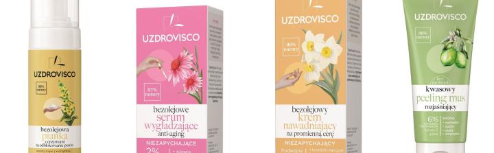 Pierwsza w Polsce skuteczna bezolejowa pielęgnacja w niezapychających formułach kosmetyków Uzdrovisco